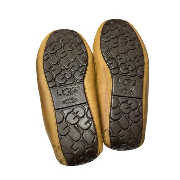 UGG Mens Byron Slippers Size 8.5 Brown Suede Sheepskin Lined Sherpa Leisure - Picture 5 of 6